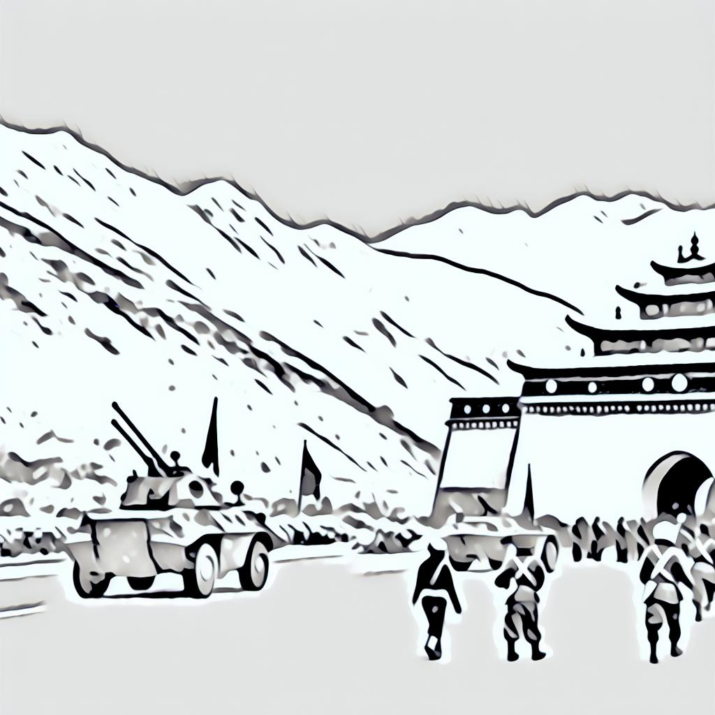 The Chinese invasion of Tibet in 1950.